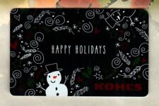 KOHL'S Happy Holidays, Snowman ( 2016 ) Gift Card ( $0 ) picture