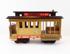 Vintage San Francisco Trolley Cable Car MUSIC BOX Powell & Hyde Sts. Wooden picture