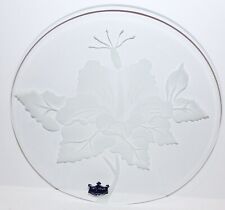STUNNING ARTS HAWAII FRANK ODA ETCHED GLASS HIBISCUS FLOWER 8