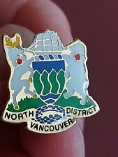 Vintage North Vancouver District BC Canada Pinback Hat Pin Pinback Button picture