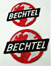 2 Diff Size Bechtel Engineering Construction Company Hat Patch New NOS 1990s picture