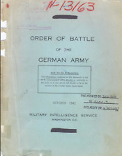238 Page War Department Oct. 1942 Order Of Battle Of The German Army on Data CD picture
