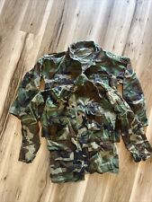 2 USGI US Army NATO Woodland Camo BDU Shirt Regular Med Blouse Jacket Military picture