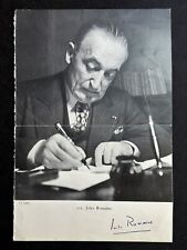  Jules Romains (1885-1972) Autograph Signature Photo Press Cutout picture