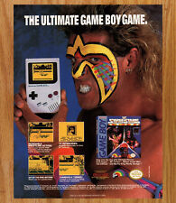 WWF Super Stars Ultimate Warrior GB - Video Game Print Ads Poster Promo Art 1991 picture