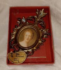 Vintage Estate Rossini Ornate Victorian Portrait Made In Italy NOS New Old Stock picture