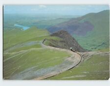 Postcard View of a train at Clogwyn Station, Snowdon Mountain Railway, Wales picture