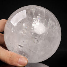 1381g 99mm Large Natural Clear/White Calcite Crystal Sphere Healing Ball picture