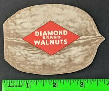 Vintage 1930s Diamond Brand Walnuts Nuts Die Cut Recipe Booklet picture