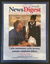 DELTA AIR LINES NewsDigest MAGAZINE 19JUL 2004 airways ad Cabin Interior Maint picture