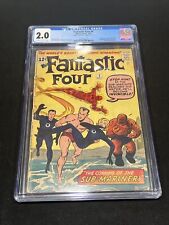 Fantastic Four #4 CGC 2.0 1st app Silver Age Appearance of Sub-Mariner Key picture
