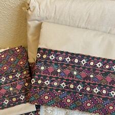 Vintage NEW Martex 100% Cotton King Sheet SET Southwestern Boho Made in USA picture