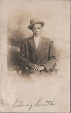 RPPC MI Michigan Detroit Perle Studio Photo African American Man Identified picture