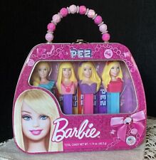 Mattel Barbie PEZ (4) Dispensers *Brand New Sealed* Collector’s Tin Purse- 2012 picture