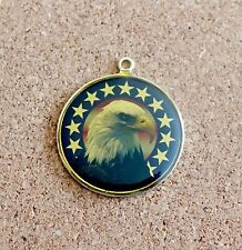 American Bald Eagle Keychain Fob Liberty and Justice for All picture