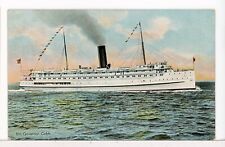 1908 - SS GOVERNOR COBB Eastern Steamship, Boston - NB Ships Postcard picture