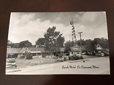 RPPC La Creascent, Minnesota MN Ranch Motel VTG Posted W/Stamp Postcard picture