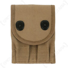 WW2 American M1918 Colt Ammo Pouch - US Khaki Reproduction with Belt Snap WW1 picture