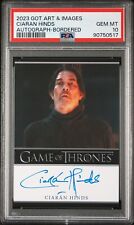 2023 Rittenhouse Game Of Thrones Art & Images Autographs Ciaran Hinds PSA 10  picture