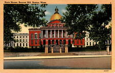 State House, Beacon Hill, Boston, Massachusetts, Beacon Street, Park Postcard picture
