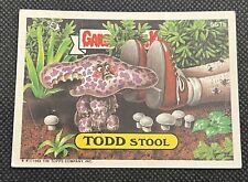 Vintage 1986 Todd Stool Garbage Pail Kids Topps Sticker Card #561b picture
