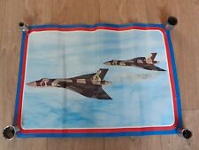 Vintage RAF Vulcan Bomber Original Signed Picture Print by Captain Pilot picture