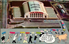 San Francisco California CA Cow Palace Republican Party Convention 1956 Postcard picture