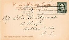 US Scott #279 1c Franklin 1898 Stamp Private Mailing Card Los Angeles Mission A8 picture