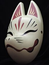 Japanese Fox Mask Suzune Kitsune Komendo Face Hand Painted Cosplay New F/S picture