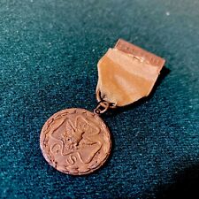 RARE ANTIQUE GIRL SCOUT AWARD FOR MERIT WITH BONUS PIN picture