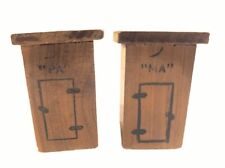 Vintage Wooden Salt and Pepper Shakers Outhouses Funny Cute 2