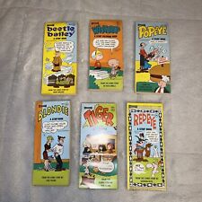VINTAGE (LOT OF 6) 1968 Strip Book Saalfield picture
