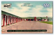 c1940's Larry's Motel  Roadside View Walla Walla Washington WA Unposted Postcard picture