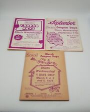 Vintage 75 & 76 Sears Eastland Northland Westland Ohio Mall Coupon Sale Book LOT picture