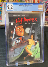 Nightmares On Elm Street # 1 CGC 9.2 WP Key 1st Issue Freddy 1991 Innovation picture