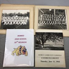 Romeo Community Schools 1964 Commencement, Football Photos, & 50th Reunion Book picture