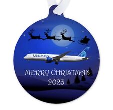 787 Merry Christmas 2023 - Metal Ornament picture