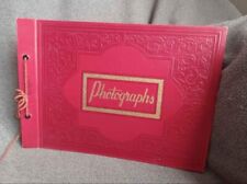 Stunning Vintage 1940s NOS Red Photograph Book Springfield Photo Mount Co picture