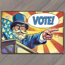 POSTCARD Vote Political Cartoon US Uncle Sam Old Fashion United States President picture