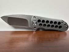 DIREWARE Custom Knives T95 Titanium Flipper Flip knife Very Good Condition NICE picture