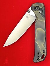 Kizer Begleiter 2 Pocket Knife S35VN Blade Raffir Handle Ki4458.2BA1 Button Lock picture
