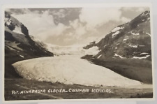 Real Photo Athabasca Glacier Columbia Icefields Alberta Postcard picture