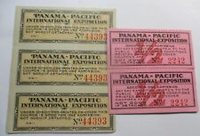 ADULT & HALF-PRICE CHILD TICKETS FOR THE 1915 PANAMA PACIFIC PPIE EXPO SAN FRAN picture