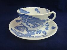 ANTIQUE  E. HUGHES FENTON PALADIN CUP AND SAUCER ~BLUE DRAGONS ~HARD TO FIND picture