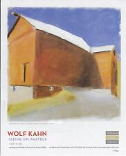 WOLF KAHN Big Red Barn Art Gallery Exhibit Print Ad~2007 picture