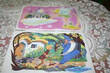 VINTAGE 2 WALT DISNEY TABLE PLACE MATS TINKERBELL & SWORD and the STONE picture