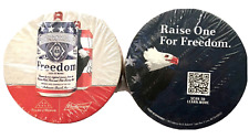 *NEW* BUDWEISER - FREEDOM - LET IT RING - SLEEVE of 125 BEER COASTERS - Round picture