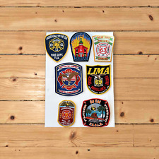 fire department patches lot vintage picture