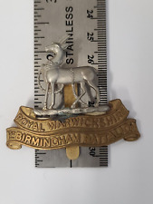 WW1 British Royal Warwickshire 1st Birmingham Battalion Cap Badge picture