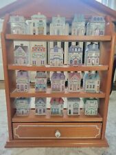 Vintage 1989 Lenox Spice Village 20 Set With Display Rack Shelf picture